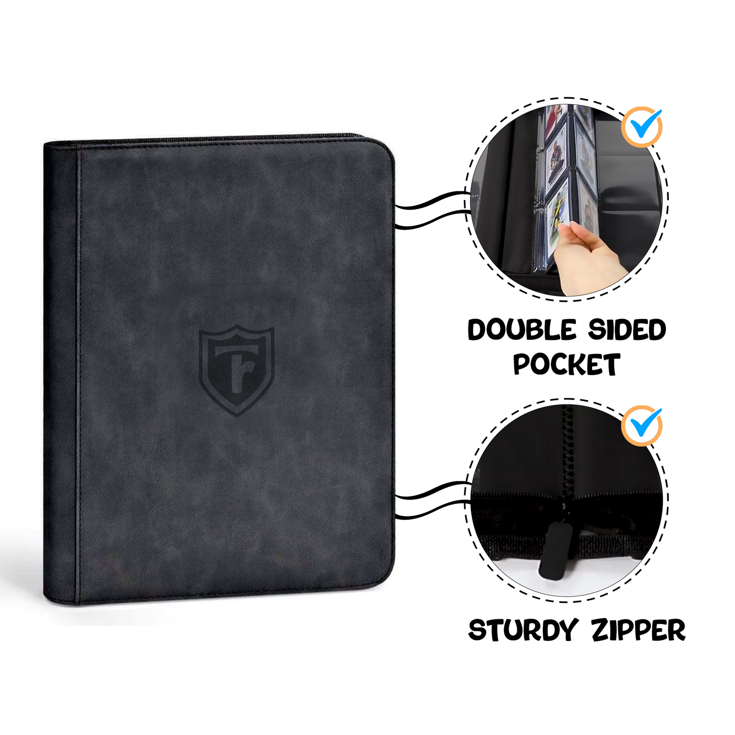 Top Loader Binder Holds 288 Toploaders, Premium Binder For Pokémon, MTG & TCG Cards