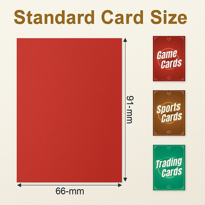 600 Matte Card Sleeves – Clear Plastic Card Protectors (6 Colors) for MTG, Pokémon, Baseball, Football & Sports Cards