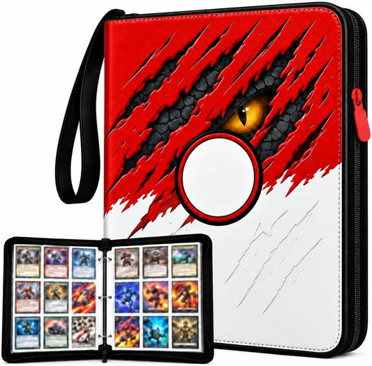 Dragon Eye 900 pocket trading card binder with zipper