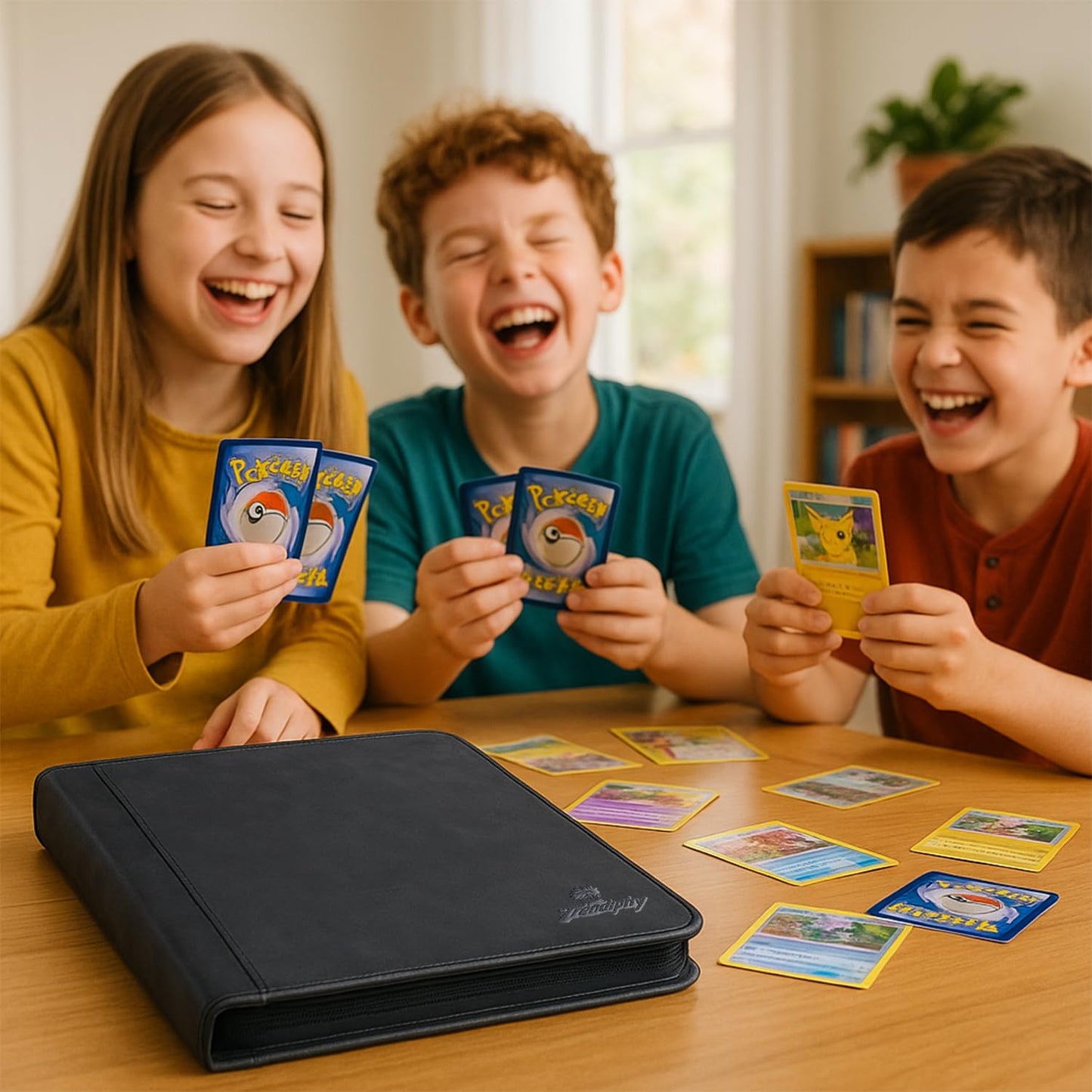 540 Pocket Pokemon Card Binder, 9 Pocket Side-Loading Zipper Album