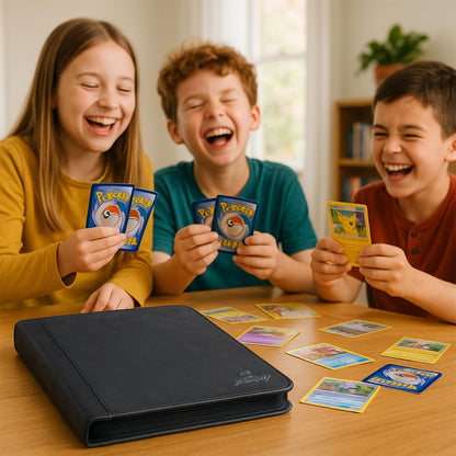 540 Pocket Pokemon Card Binder, 9 Pocket Side-Loading Zipper Album