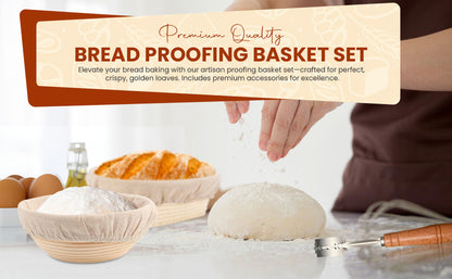 Bread Proofing Basket Set - Oval & Round