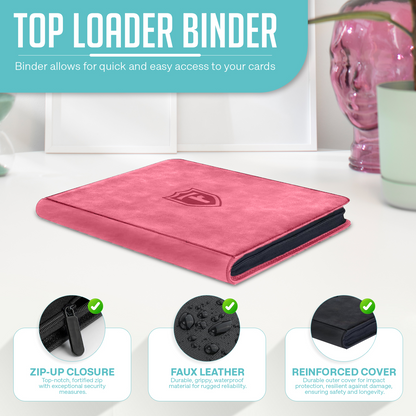 Top Loader Binder Holds 288 Toploaders, Premium Binder For Pokémon, MTG & TCG Cards