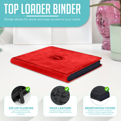 Top Loader Binder Holds 288 Toploaders, Premium Binder For Pokémon, MTG & TCG Cards