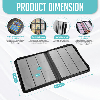 Top Loader Binder Holds 288 Toploaders, Premium Binder For Pokmon Cards Trendiphy Top Loader Binder Holds 288 Toploaders, Premium Binder For Pokmon Cards Trendiphy