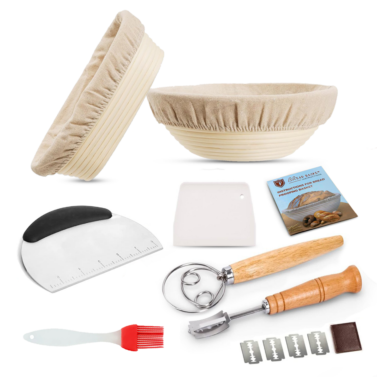 Bread Proofing Basket Set - Oval & Round