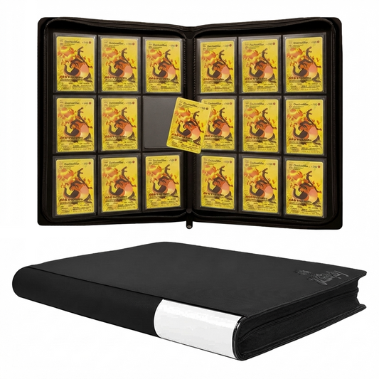 540 Pocket Pokemon Card Binder, 9 Pocket Side-Loading Zipper Album