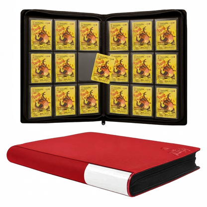 540 Pocket Pokemon Card Binder, 9 Pocket Side-Loading Zipper Album