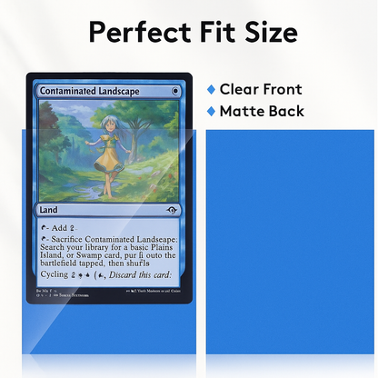 600 Matte Card Sleeves – Clear Plastic Card Protectors (6 Colors) for MTG, Pokémon, Baseball, Football & Sports Cards