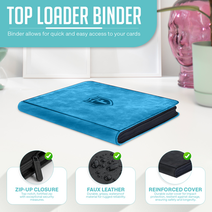 Top Loader Binder Holds 288 Toploaders, Premium Binder For Pokémon, MTG & TCG Cards