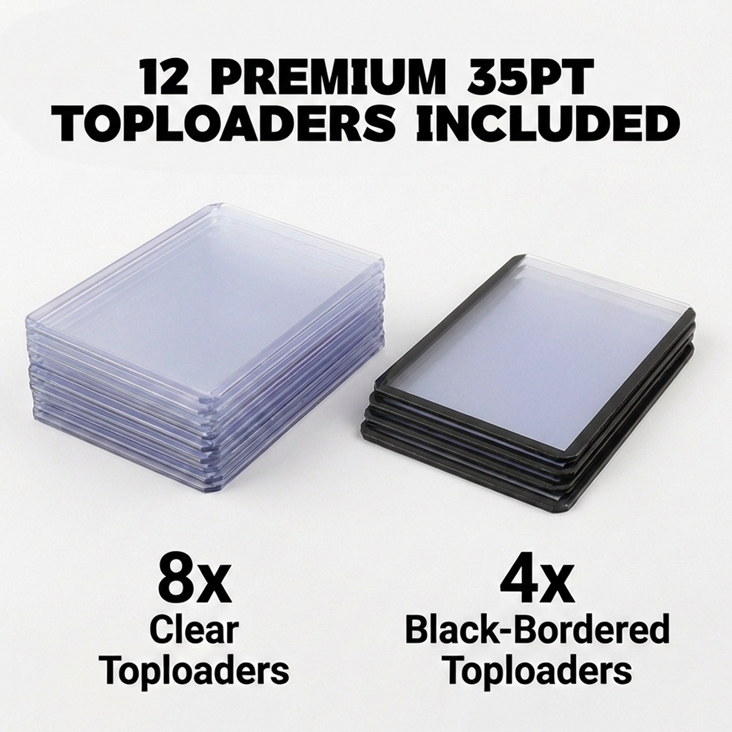 144 Pocket Top Loader Binder, 12 Free Toploaders Included, Binder For Pokémon, MTG & TCG Cards