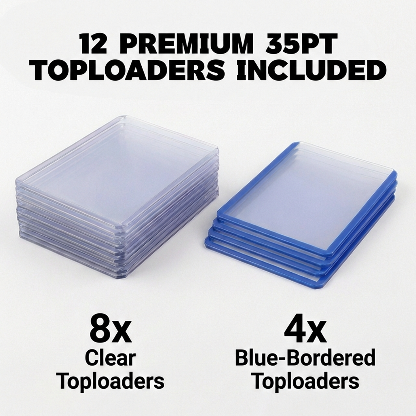 144 Pocket Top Loader Binder, 12 Free Toploaders Included, Binder For Pokémon, MTG & TCG Cards