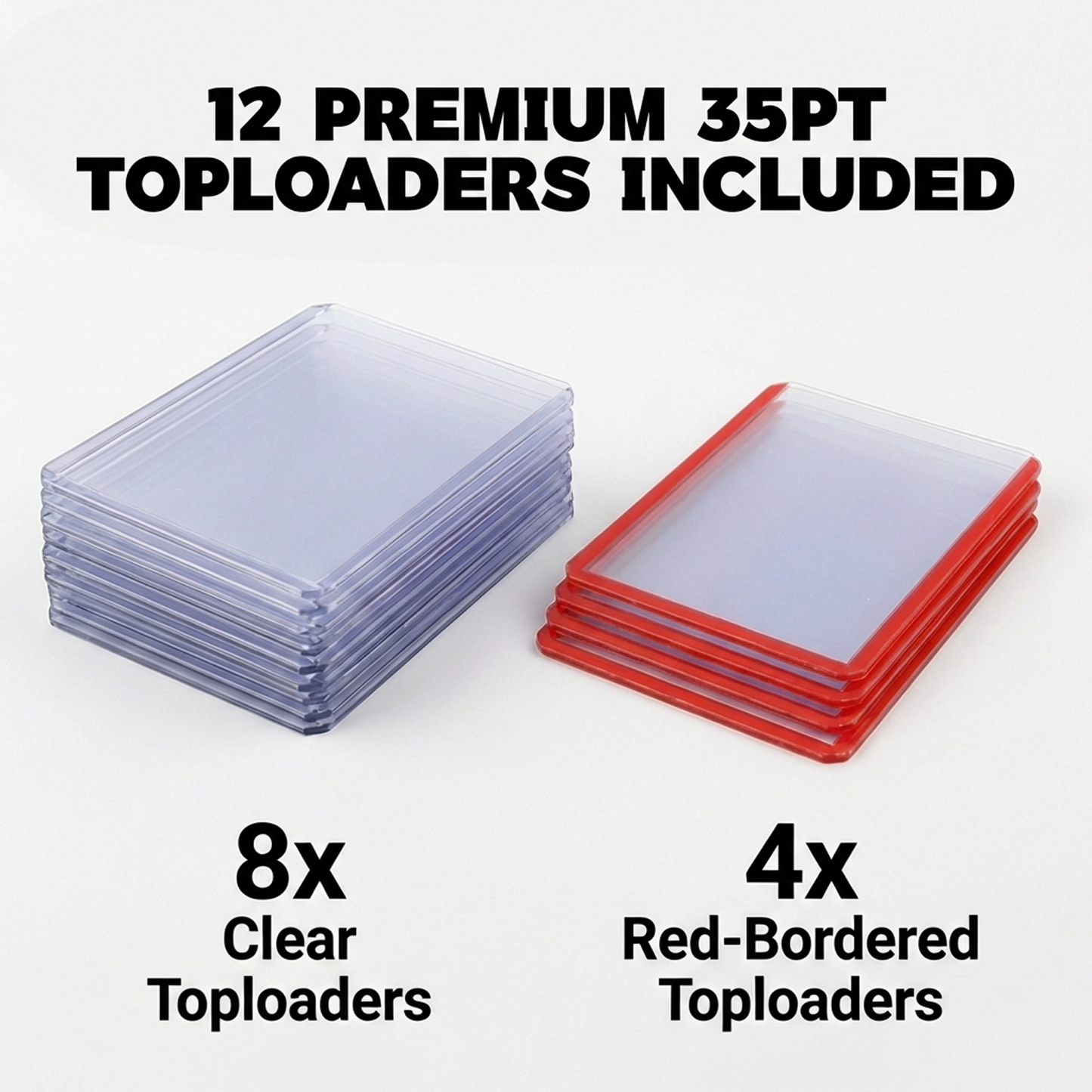 144 Pocket Top Loader Binder, 12 Free Toploaders Included, Binder For Pokémon, MTG & TCG Cards