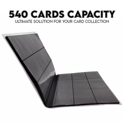 540 Pocket Trading Card Binder 30 Pages, 9-Pocket Side-Loading Album Trendiphy 540 Pocket Trading Card Binder 30 Pages, 9-Pocket Side-Loading Album Trendiphy