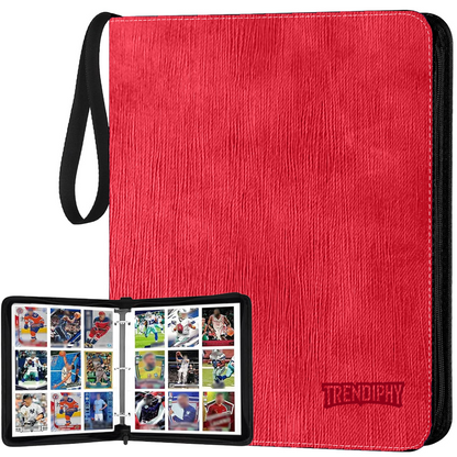900 Pocket Trading Card Binder – 50 Removable Sheets, Premium Zippered Card Album