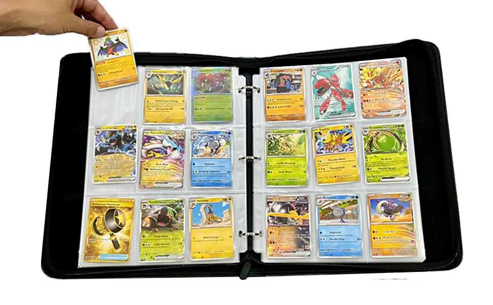 1800 Pocket Card Sleeves 100 Sheets, 9-Pocket Double-Sided Sheets fo Trendiphy 1800 Pocket Card Sleeves 100 Sheets, 9-Pocket Double-Sided Sheets fo Trendiphy